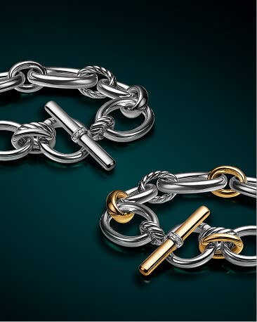 Two David Yurman Mercer bracelets.