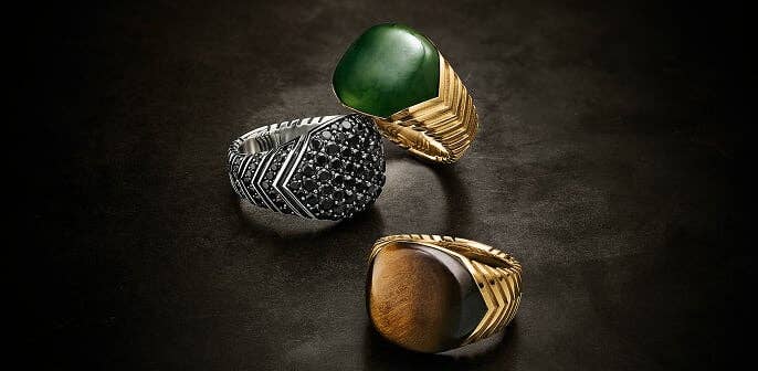David Yurman men's jewelry.